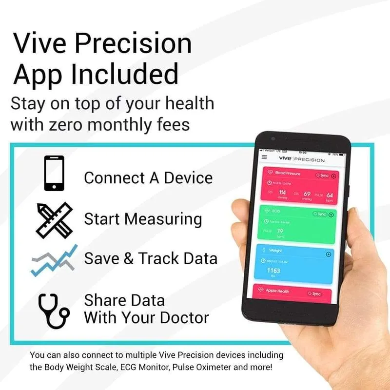 Vive Precision Digital Scale Compatible with Smart Devices