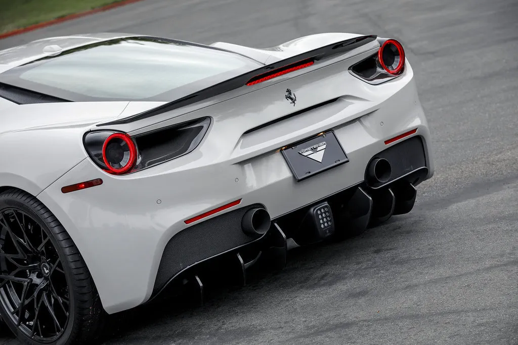 Vorsteiner FERRARI 488 ITALIA  Rear Diffuser Fins (set of 6) Carbon Fiber Glossy