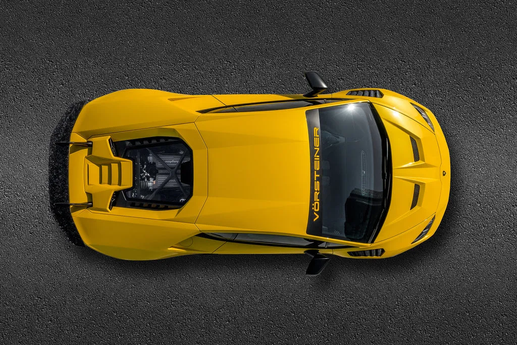 Vorsteiner LAMBORGHINI HURACAN PERFORMANTE TRENTO Front Fenders w/ Integrated Vents and Splash Shields Carbon Matrix Glossy
