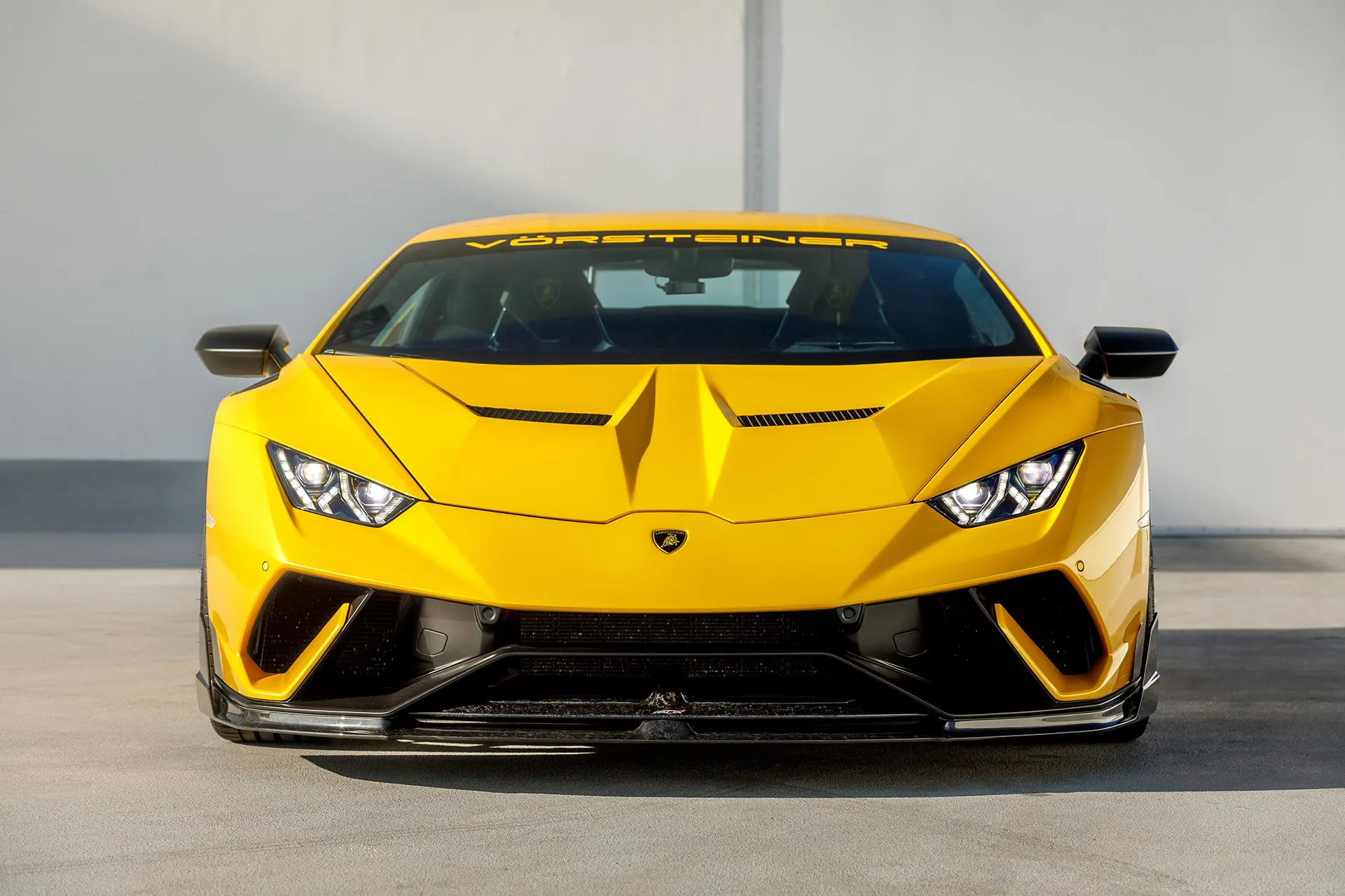 Vorsteiner LAMBORGHINI HURACAN PERFORMANTE TRENTO Front Spoiler Carbon Matrix Glossy