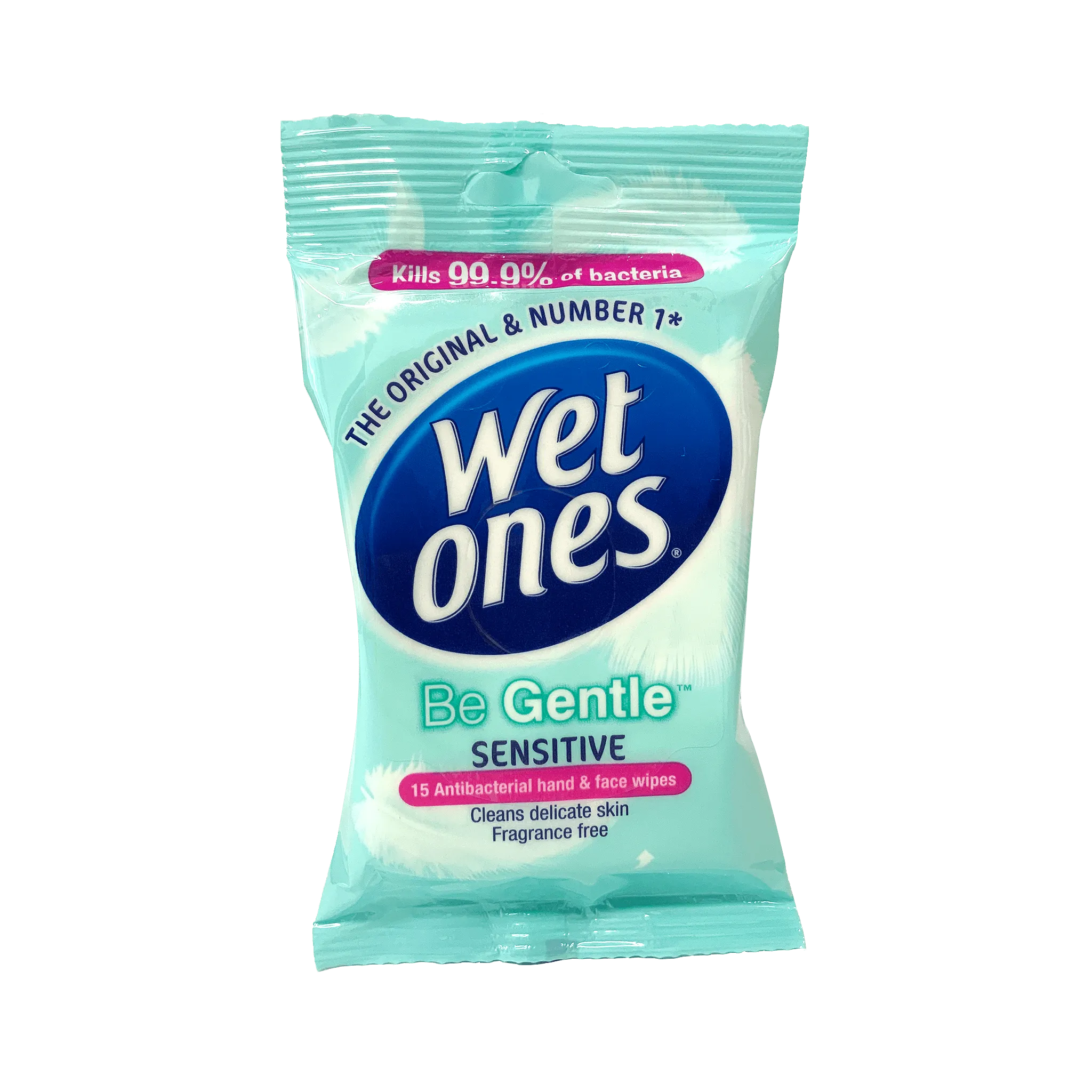 Wet Ones Be Gentle Sensitive Wipes 15 Pack