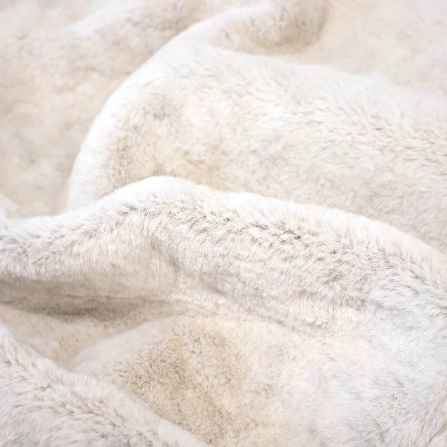 White Fur 4ft Memory Foam Bean Bag