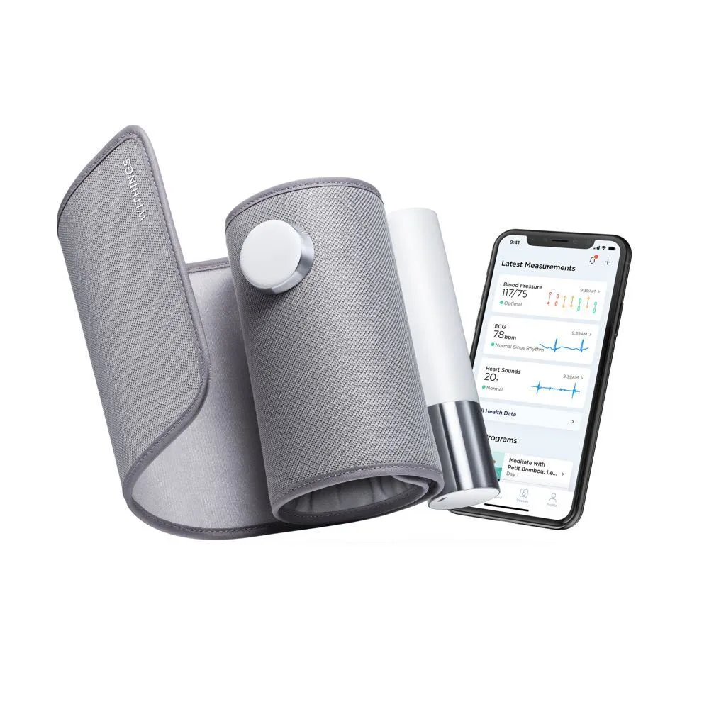 Withings BPM Core - Wi-Fi Smart Blood Pressure Monitor with ECG & Digital Stethoscope