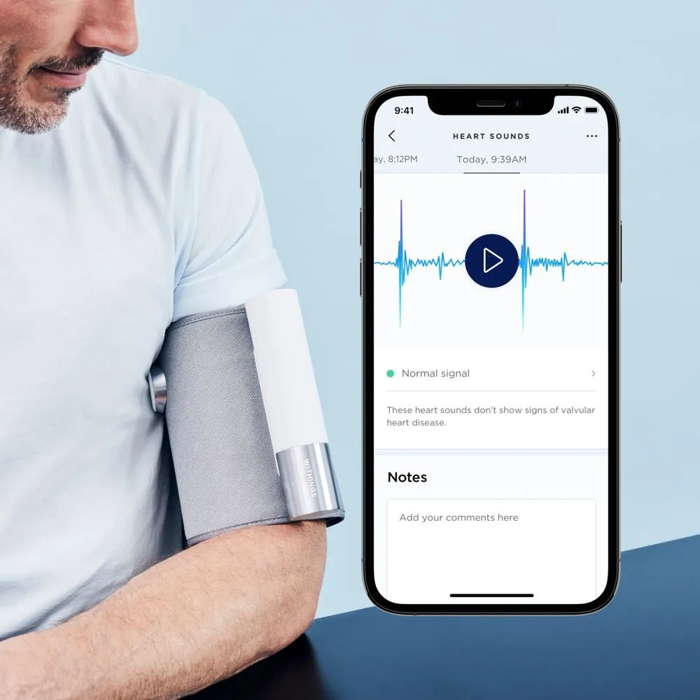 Withings BPM Core - Wi-Fi Smart Blood Pressure Monitor with ECG & Digital Stethoscope
