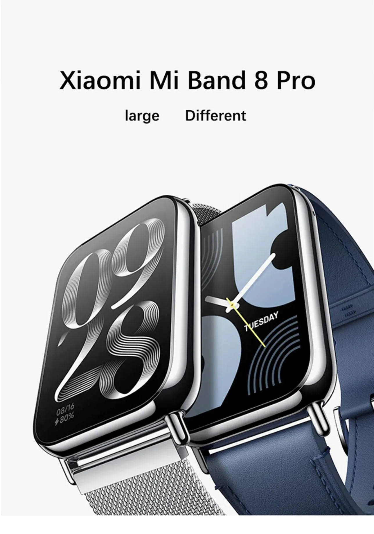 Xiaomi Mi Band 8 Pro 1.74 inch Amoled Full Color 60Hz Smart Sports Waterproof Bracelet Blood Oxygen Heart Rate Sleep Monitor