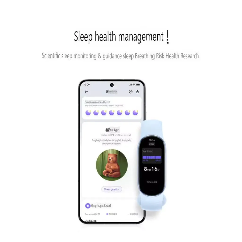 Xiaomi Mi Band 9 Fitness Tracker With Heart Rate Monitoring | Sleep Tracking | 21 Days Battery Life HyperOS