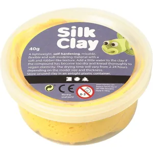 Yellow Colour Pliable Lightweight Modelling Compound With Plastic Tub 40 g