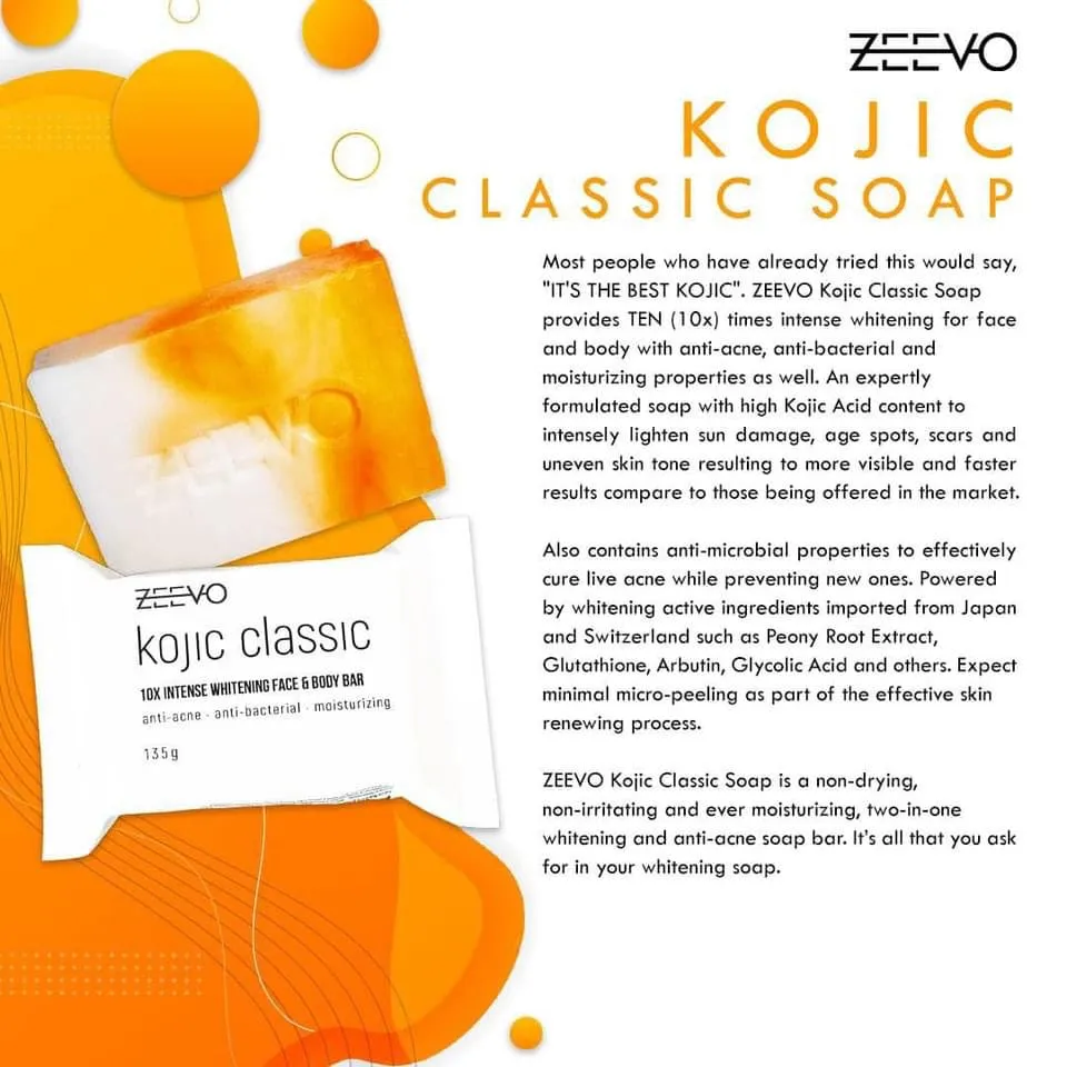 ZEEVO Kojic Classic 10x Whitening Soap 135g